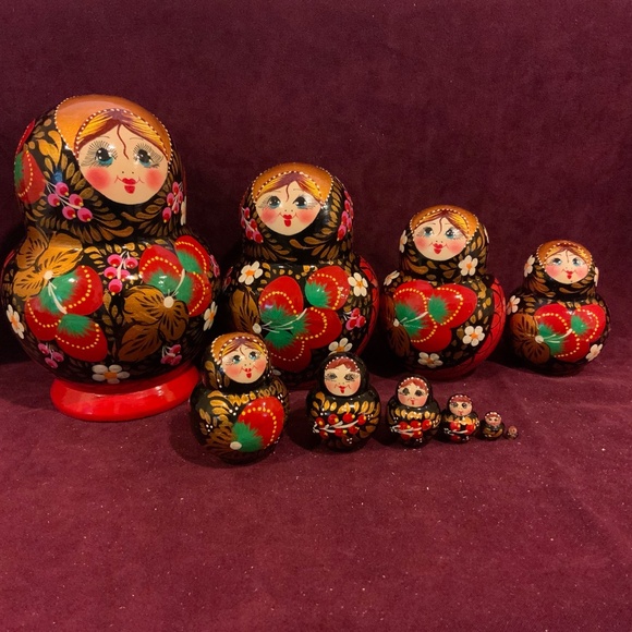 Nesting Dolls Set of 10! NEW! - Picture 7 of 11